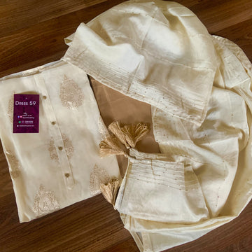 chanderi silk traditional unstitched salwar