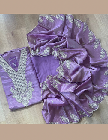 Shimmer Silk Designer Unstitched Salwar