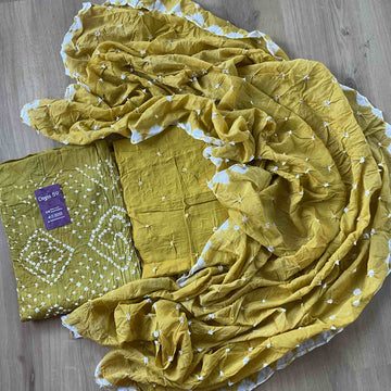 Bandhini Cotton Unstitched Salwar