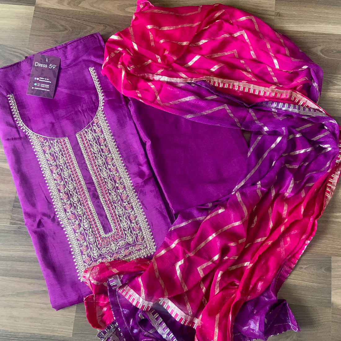 Muslin silk designer semi stitched salwar suit
