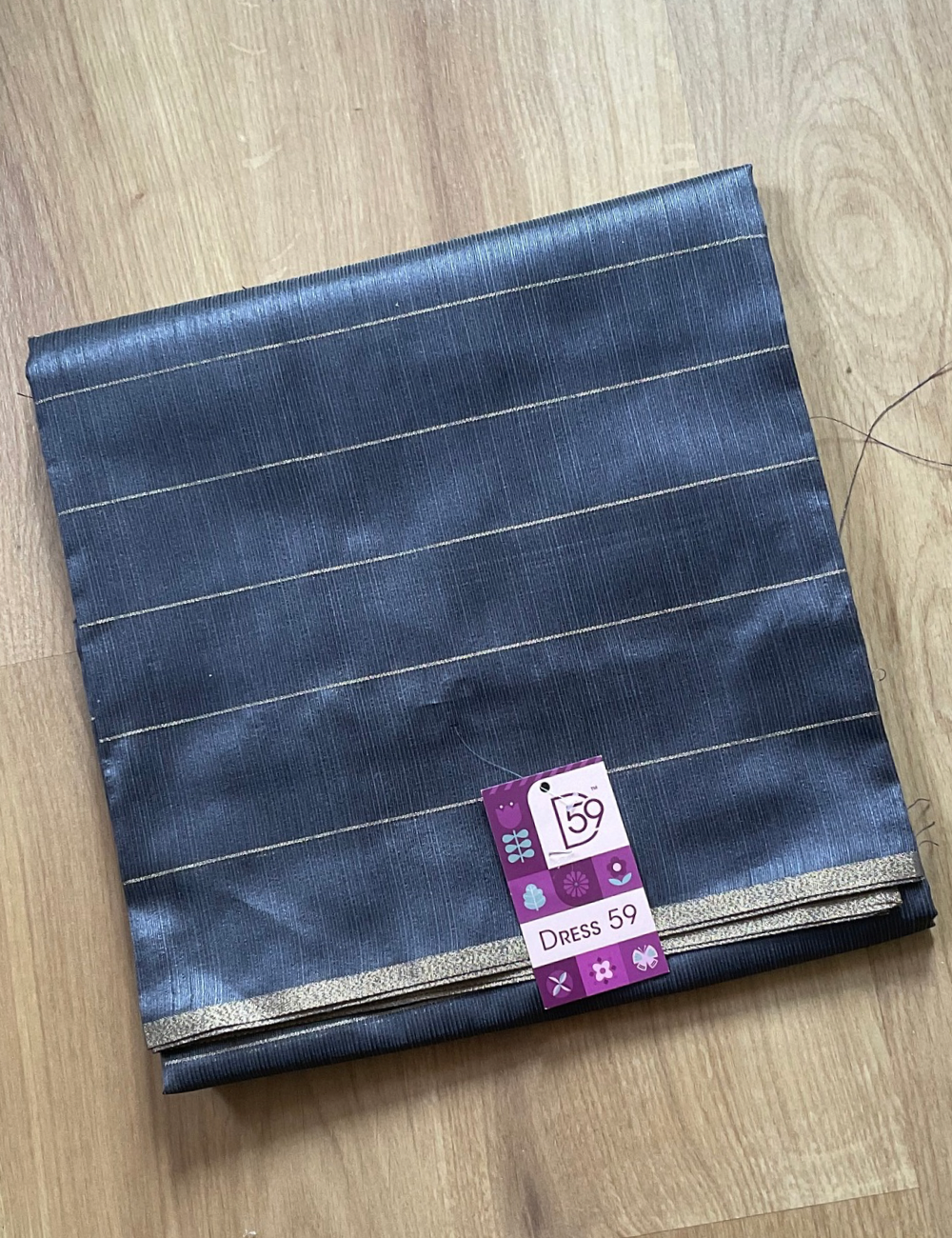 Vertican Silkl Designer Unstitched Salwar - Dark Grey
