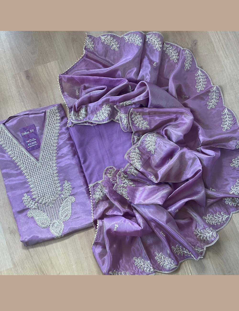 Shimmer Silk Designer Unstitched Salwar