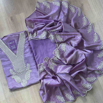 Shimmer Silk Designer Unstitched Salwar